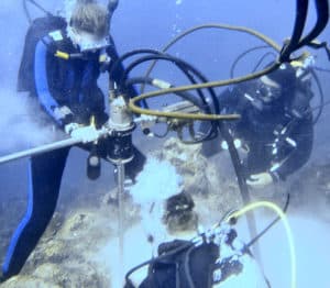 galapagos islands researchers drilling