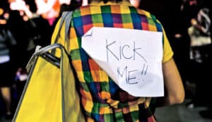 kick me sign (leukemia hunter killer cells concept)