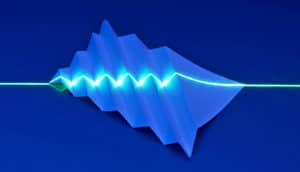 laser over paper (light pulses concept)