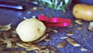 peeled potato (starch concept)