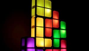 tetris blocks (building blocks of life concept)
