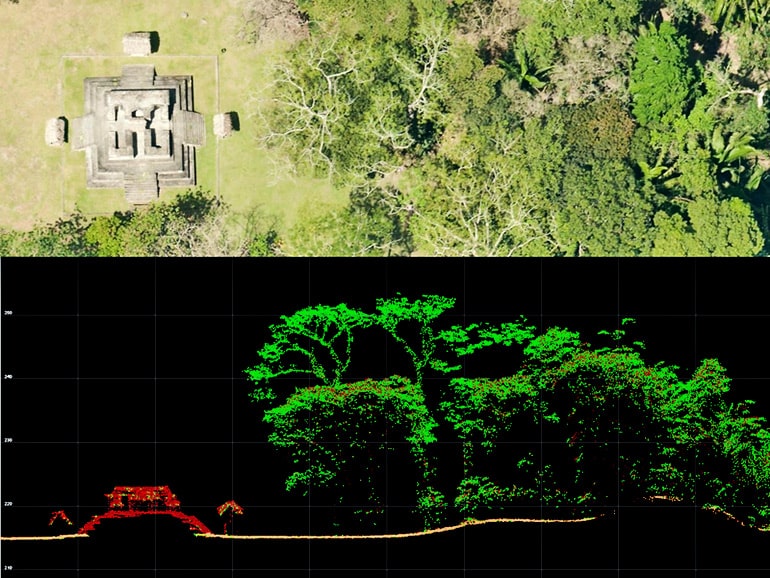 Ceibal laser points map