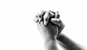 hands praying (church concept)