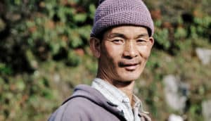 man in Sikkim, India