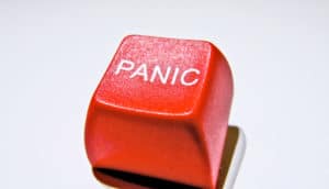 red panic button - science in crisis