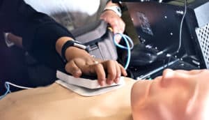 defibrillator needle pad add-on