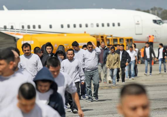 deported immigrants arrive in Guatemala - deportation provision