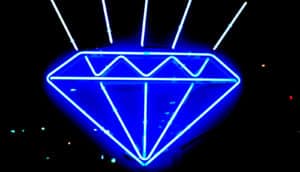 diamond neon sign (MRI scans concept)