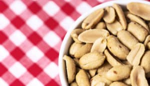 peanuts in a bowl (food allergies concept)