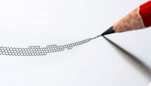 pencil drawing graphene structure