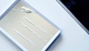 lines of cocaine on mirror - cocaine sensor