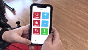 exoskeleton control app (app and exoskeleton for muscular dystrophy concept)