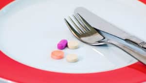 pills on a plate