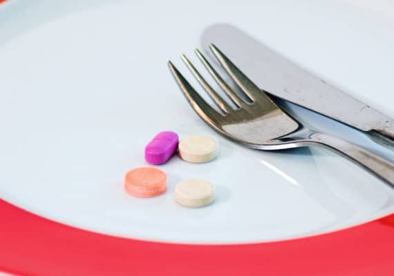 pills on a plate