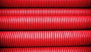 red tubes stacked (nanotubes concept)