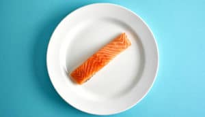 salmon steak on plate - aquaculture