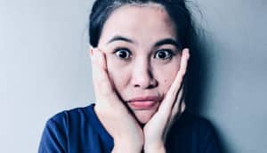 shocked woman (gender gap in science)