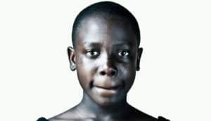 portrait of young woman in orphanage in Kenya