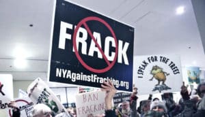 anti-fracking protest