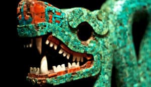 aztec turquoise serpent