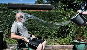 bucket of water in the face (brain concept)