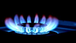 gas burner on stove (cancer concept)