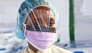 health worker in Liberia (ebola concept)