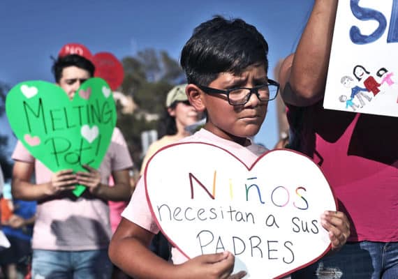 protesting child separation (executive order concept)