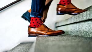 walking up stairs (prosthetic ankle concept)