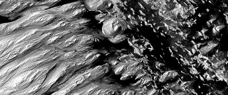 Medusae Fossae formation on mars