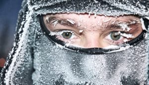frozen eyelashes (brown fat concept)