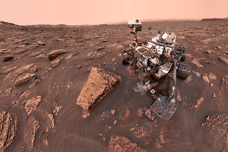 Mars Curiosity selfie