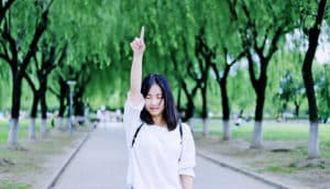 pointing up, alone (god concept)