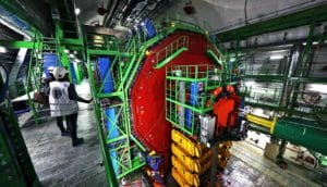 CMS experiment at CERN (higgs boson concept)