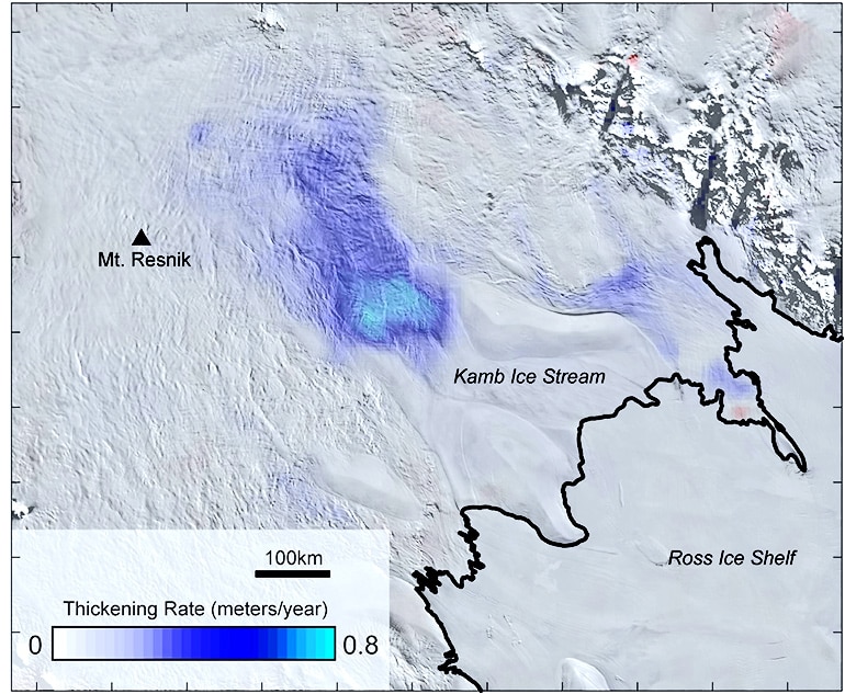 Elevation change map