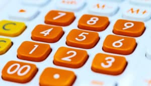 Calculator close up (math concept)