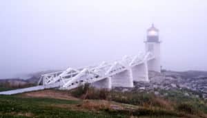 foggy Maine coast (fog concept)