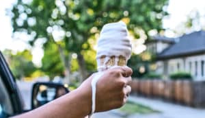 ice cream cone melting (sensors concept)