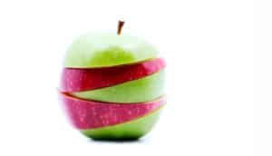 red-green apple (GM food)