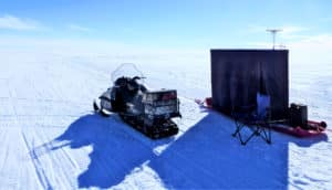 snowmobile radar setup (Antarctica concept)