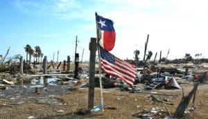 flags in Ike's devastation (Census concept)