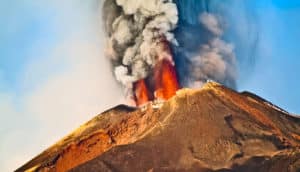 volcanic eruption