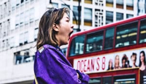 yawning woman