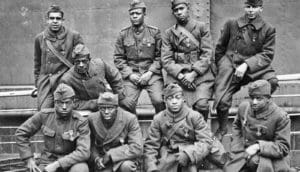 Soldiers from the 369th Infantry Regiment (world war I concept)