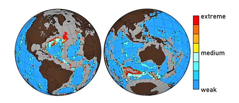 oceans map