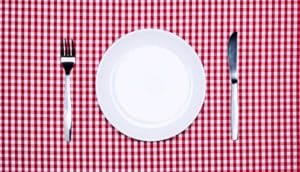 plate with no food (diabetes concept)