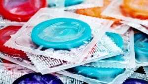 colorful condoms