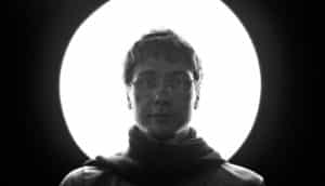 man with light around head (relapse concept)