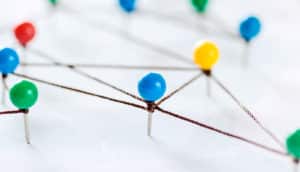 pins and string (gut bacteria concept)