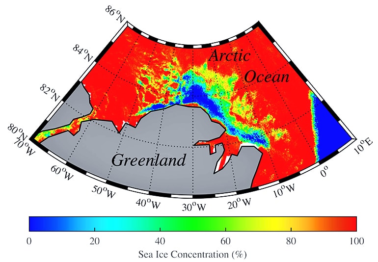 polynya in Greenland